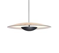 MARSET Ginger LED colgante triac Ø32cm roble/blanco