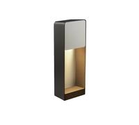 Marset Lab, lámpara de pared LED, gris grafito/blanco
