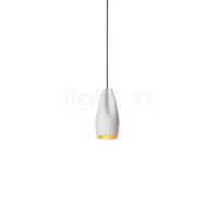 Marset Pleat Box, lámpara de suspensión LED, blanco/dorado - ø11,5 cm