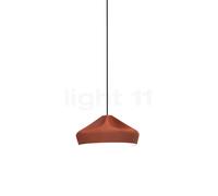 Marset Pleat Box, lámpara de suspensión, terracota/blanco - ø34 cm