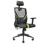 MARSGAMING MGCERGOBG Silla Gaming, Verde, Grande