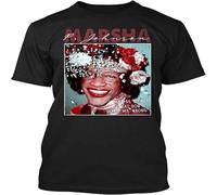 Marsha P Johnson Trans LGBTQ+ Pride Month Trans Rights Are Human T Shirt Gift tee for Men Black L