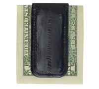 Marshal Clip magnético de piel de anguila para dinero, Azul, Talla única