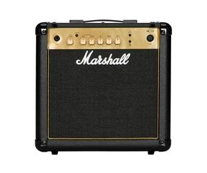 Marshall MG15G Amplificador de práctica adecuado para guitarra eléctrica, negro y dorado, Standard, 15W
