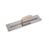 Marshalltown Llana alisadora acero inoxidable con mango curvado de madera, dimensiones: 330x127 mm