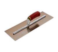 Marshalltown MPB165GSD - Paleta llana para escayolista (406,4 x 127 mm, acero inoxidable), color dorado