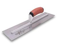 Marshalltown MXS73DCH - Paleta de Acabado - Hoja de Acero de Alto Carbono de 14 x 4¾ Pulgadas, Mango Curvado DuraCork®, Montaje Ligero Xtralite® - Acabado de hormigón Suave
