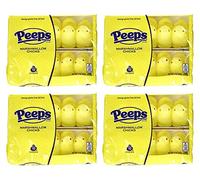 Marshmallow Peeps Yellow Chicks -10 Ct Tray - (Pack of 4)