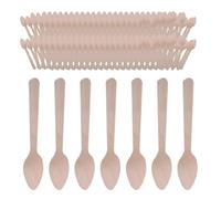Marshmallow Spoons, Wooden Spoon, Natural Wood Multi Purpose Food Safe Elegant Presentation Soup Compatible Higienic Use, Candy Cane Spoons for Soup, Coffee, Chocolate, Ice Cream, Cake