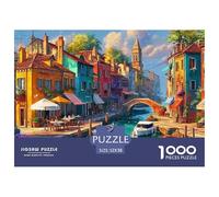 Marside Village Puzzle Hermoso 1000 Piezas para Pasatiempo Creativo Regalo Diversión Decoración del Rompecabezas Juguetes Desafiantes Adultos Y Niños A Partir De 12 Años 52x38cm/1000pcs