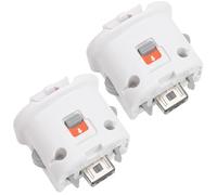 Marsrut 2 adaptadores para mando a distancia Nintendo Wii Motion Plus Motionplus, accesorios de sensor de fijación, accesorios adaptadores externos para Wii Sports Resort (color blanco)