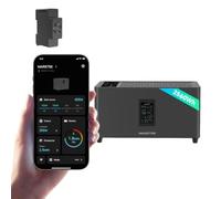 Marstek Jupiter C Plus Sistema solar para balcón con batería e inversor, Batería LFP de 2,56 kWh, Control por app, 4 MPPT 2,4 kW entrada FV / 800 W salida a red, IP65, Plug & Play, 6000 ciclos