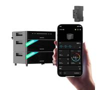 Marstek Venus D 4480 Wh Sistema solar para balcón con batería ampliable y microinversor - 4 MPPT, Entrada FV de 4 kW y salida de 2,2 kW, Ampliable hasta 15,36 kWh, IP65, Control por app, Plug & Play