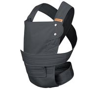 marsupi Mochila Portabebés - Para Bebés desde Recién Nacidos y Niños Hasta los 15 kg - Ligera y Compacta, Con Sistema de Sujeción Fácil y Resistente - Algodón Orgánico - Gris XXL