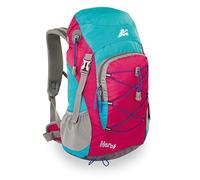 Marsupio® Hero 18 L Mochila de Trekking para Niños (18 litros Acampa Recorrido Caminatas Cubierta Lluvia Silbato), Farbe:Azure Blue - Pink Groesse:18 L