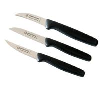 Marsvogel Solingen - Juego de cuchillos de cocina (3 piezas, 37 unidades, 2 1/2", curvados, 3 cm, rectos, punta de 3" y 3"