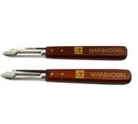 Marsvogel Solingen Set de 2 cuchillo para pelar patatas, mango de madera