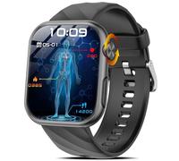 Marsyu 2026 Reloj Inteligente Hombre con ,1.97" AMOLED Salud Smartwatch con Detección con 24/7 Pulsómetro/Fatiga/Emociones/Temperatura Corporal/Sueño para iOS Android,Negro