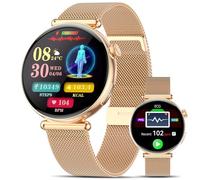 Marsyu 2026 Reloj Inteligente Mujer con ECG+HRV, 1,32" AMOLED AI-GPT Smartwatch con Bluetooth Llamadas/Frecuencia Cardíaca/SPO2/Ciclo Menstrual, Reloj Deportivo(IP68) para Android/iOS
