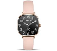 Marsyu Reloj Inteligente Mujer con Llamada, Pequeño Redondo de 1.7'' AMOLED Smartwatch con Monitoreo de Ciclo Menstrual, 100+ Modos Deportes Pulsera Actividad (Rosa)