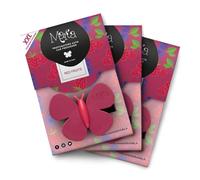 Marta la farfalla Red Fruits XXL - Tris Ambientador para coche: perfume Frutos Rojos y Frutas del Bosque y ambientador difusor para coche XXL - Juego de 3 unidades