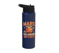 Marte es tan genial Divertido Planeta Marte Astronomía Stainless Steel Insulated Water Bottle