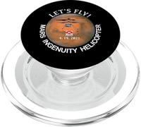 Marte Ingenio Helicóptero Volando Perseverancia Rover PopSockets PopGrip para MagSafe