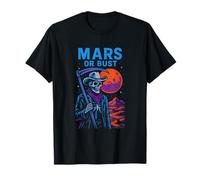 Marte o Busto Cool Mens Space Exploration Camiseta