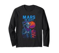 Marte o Busto Cool Mens Space Exploration Manga Larga
