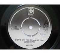 Martell, Lena Don't Cry For Me Argentina 7" Pye 7P157 EX 1979 there is 2mm drill hole in label rim and handwritten number on label