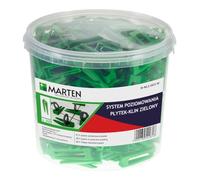 Marten Klin Sistema de nivelación para azulejos Clips Espesor de baldosa 7-15 mm Ancho mortero 1 mm 1,5 mm 2 mm 3 mm Pinzas (cuñas, 300 cuñas)