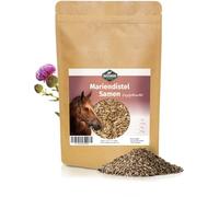 Martenbrown® Semillas de cardo mariano 1 kg para caballos, perros y gatos - semillas de cardo mariano enteras sin aditivos - Producto 100% natural