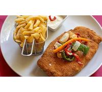 martes a jueves: menú asturiano clásico con 2 entrantes 1 cachopo 1 postre y sidra o bebidas