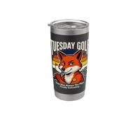 Martes Golf Este siempre fue el plan Vaso térmico de acero inoxidable de doble pared