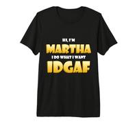 Martha Joke Idgaf Meme Funny Halloween Costume For Marthas Camiseta Premium