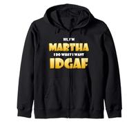 Martha Joke Idgaf Meme Funny Halloween Costume For Marthas Sudadera con Capucha