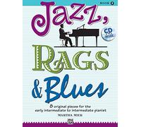 Martha mier: jazz, rags & blues - book 2 piano+cd: 8 original Pieces for the early intermediate to intermediate Pianist