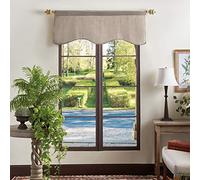 Martha Stewart Cenefa para Cortina de Ventana Forrada de Lino
