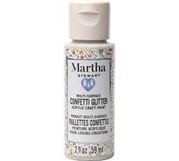 Martha Stewart Crafts 99146 Family Friendly Multi-Surface Confetti Glitter Acrylic Craft Paint, Toast of The Town