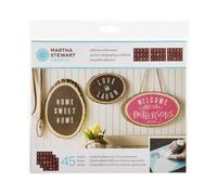 Martha Stewart Crafts Plantilla para serigrafa con alfabeto a rayas de Martha Stewart