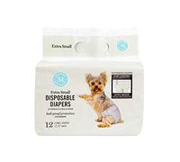 Martha Stewart for Pets Pañales Xsm - Cintura de 12-15 Pulgadas, Paquete de 12, Gris