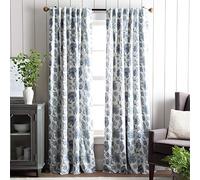 Martha Stewart Jakarta - Panel de Cortina para Cortina/Ventana con pestaña Trasera, 84 Pulgadas, Color índigo