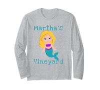 Marthas Vineyard Lindo Whimsy Whimsical Sirena Rubia Manga Larga