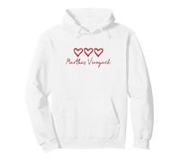 Marthas Vineyard Love Heart Loves Beach Vacation Cape Cod Sudadera con Capucha