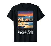Martha's Vineyard Massachusetts Diseño de Viajes costeros Camiseta