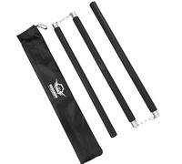 Martial Arts Armory Bastón Acolchado de Espuma de Tres Secciones para Entrenamiento Seguro (Negro)