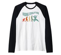 Martial-Arts chigong meditaciones Thai-chi Vintage Qigong Camiseta Manga Raglan