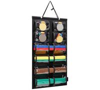 Martial Arts Holder, Belt Display Rack, 24.61x13.58in Felt Wall Organizer, Space-Saving Hanging Design, Authentic Multilevel Slots for Wrestling, Karate, Den, Living Room Cabinet