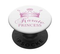 Martial Arts Karate Princess PopSockets PopGrip Adhesivo