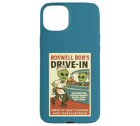 Martian Drive-In Cafe Parodia 1950's Roswell Aliens Retro Carcasa para iPhone 15 Plus